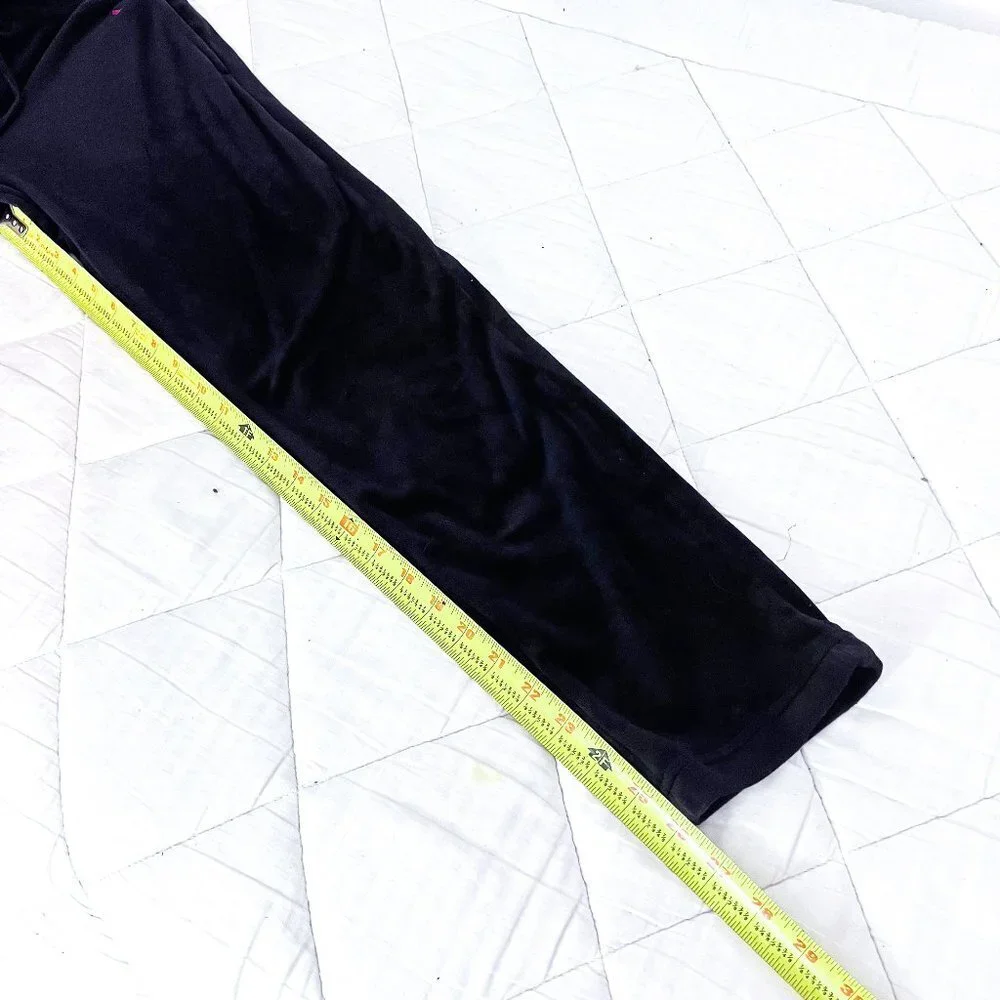 Polo Ralph Lauren Plush Velour Pajama Lounge Pant size Small Black & Red